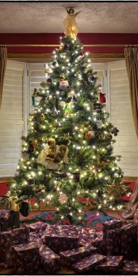 pixabay christmas tree with gifts